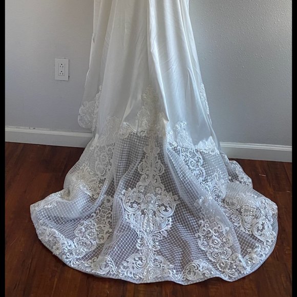 AW ANIAS WEDDING DRESS Bridal Gown Bride Size 16 - Picture 16 of 16